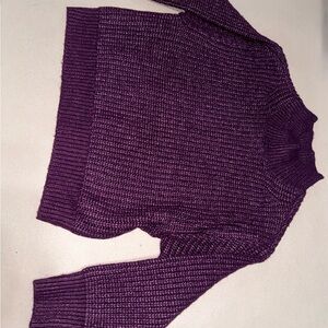 Falls Creek Women's Rich Purple Turtleneck Sweater